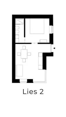 a floor plan of a house with a plus at Casa Lies - Apartments in Nova Ponente