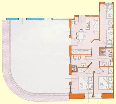a floor plan of a house at La Meisules in Pozza di Fassa