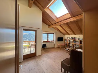 a bathroom with a sink and a shower and a toilet at Dolomiten View - South Tyrol in Villandro