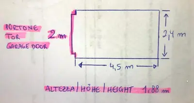 a drawing of a diagram on a white refrigerator at Guesthouse Gigli 2 - Free Tourist Card & car parking - no trucks in Bolzano