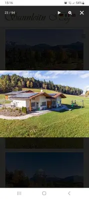 two pictures of a house and a picture of a house at SUNNLEITN HOF in Nova Ponente