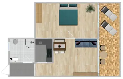 an overhead view of a floor plan of a house at Pool House Merano in Merano