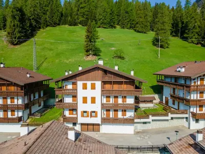 an aerial view of buildings in a village at Maison Villagrande in Colle Santa Lucia