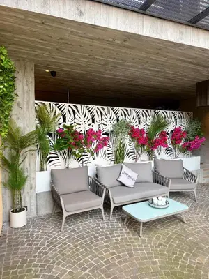a balcony with a view of a room at Casa Sciliar Stanza privata gold in Fiè