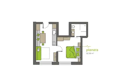 a floor plan of a house at Living Miramor in Racines