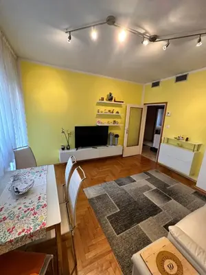 a kitchen with a counter with a coffee maker on it at Appartamento Vacanze in Merano