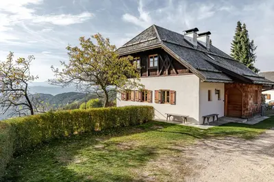 a house on the side of a hill at Chalet Sophie in Longomoso