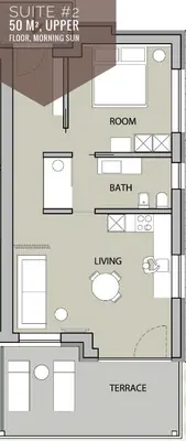 a floor plan of a house at LA LIBELLA - slow living Suites in Merano