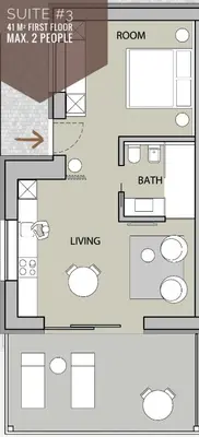 a floor plan of a house at LA LIBELLA - slow living Suites in Merano