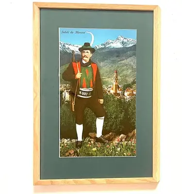a picture of a painting of a man in uniform at Kurhaus Apartment + parking in Merano